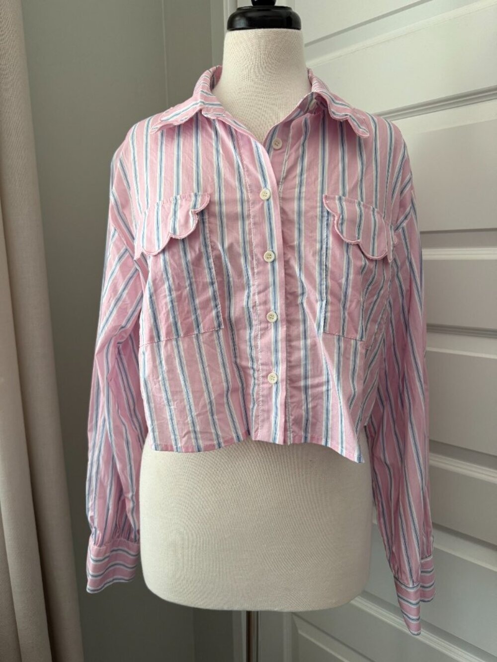 Mable Margot Striped Shirt : Large